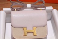  爱马仕 Constance 19山羊皮梦幻紫金扣