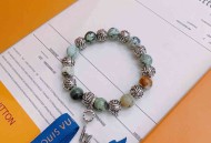 LV路易威登多元素玛瑙泰银风格手链