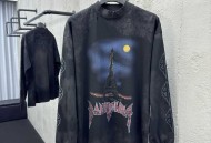 巴黎世家 铁塔印花长袖