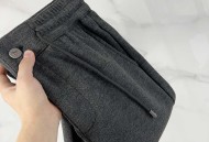 杰尼亚 25秋冬时尚老钱风羊毛裤