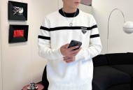 普拉达 秋冬经典翻领羊毛衫