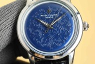 百达翡丽新款锅盖超薄男士自动机械腕