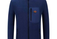 古奇 秋冬男士开衫立领加绒拉链外套