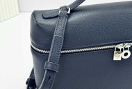 Loro piana Extra poet L27 午夜蓝手拿包
