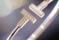 Tiffany 双t白贝隔钻