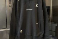 LV路易 25FW 秋冬新款半拉链刺绣卫衣