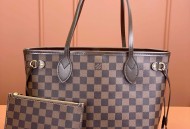LV NEVERFULL 迷你手袋 型号：N41359咖啡格