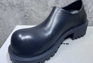 巴黎世家新品HUMMER德比鞋圆头鞋