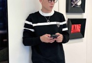 普拉达 秋冬经典翻领羊毛衫