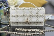  Dior 刺绣金色珠子Miss包型号M0997