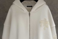 克罗心新款加绒拉链卫衣外套