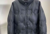 路易威登老花立体浮雕压花羽绒