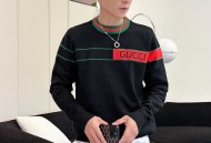 【GUCCI 古奇】秋冬经典翻领羊毛衫