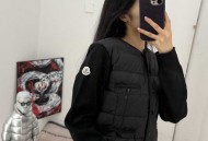 Moner新款针织拼接羽绒服