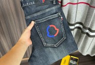 蒙口高端牛仔裤