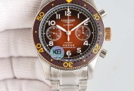 浪琴表先行者推出全“新字面”飞返计时腕表