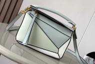 几何包迷你18CM灰白拼