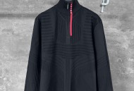 普拉达 秋冬新款三角标横条骑行服套头长袖