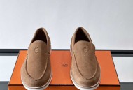 Hermes反绒皮乐福鞋