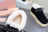 缪缪·MiuMiu厚底毛毛鞋