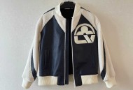 LV蓝白色棒球拉链夹克