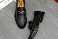 菲拉格慕 商务套脚皮鞋