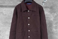 Lv菲董满印浮雕压花牛仔外套