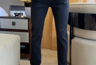 迪奥皮绒牛仔裤