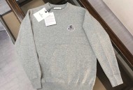 蒙口休闲套头针织毛衣