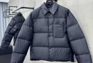 迪奥 暗纹满印口袋羽绒服