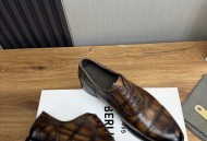 布鲁提.新款男士手工擦色正装皮鞋