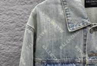 巴黎世家Balenciaga满印牛仔外套