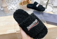 Balenciaga巴黎世家秋冬潮品毛拖鞋