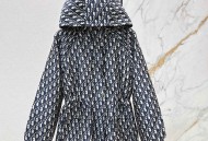 秋冬最新款经典老花夹棉连帽外套